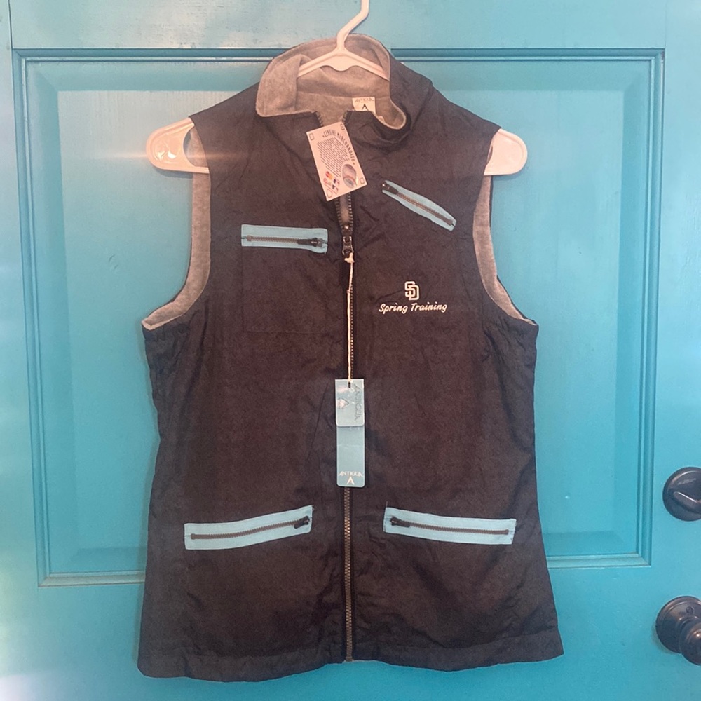 NWT Vintage Women's Antigua Padres Spring Training Vest